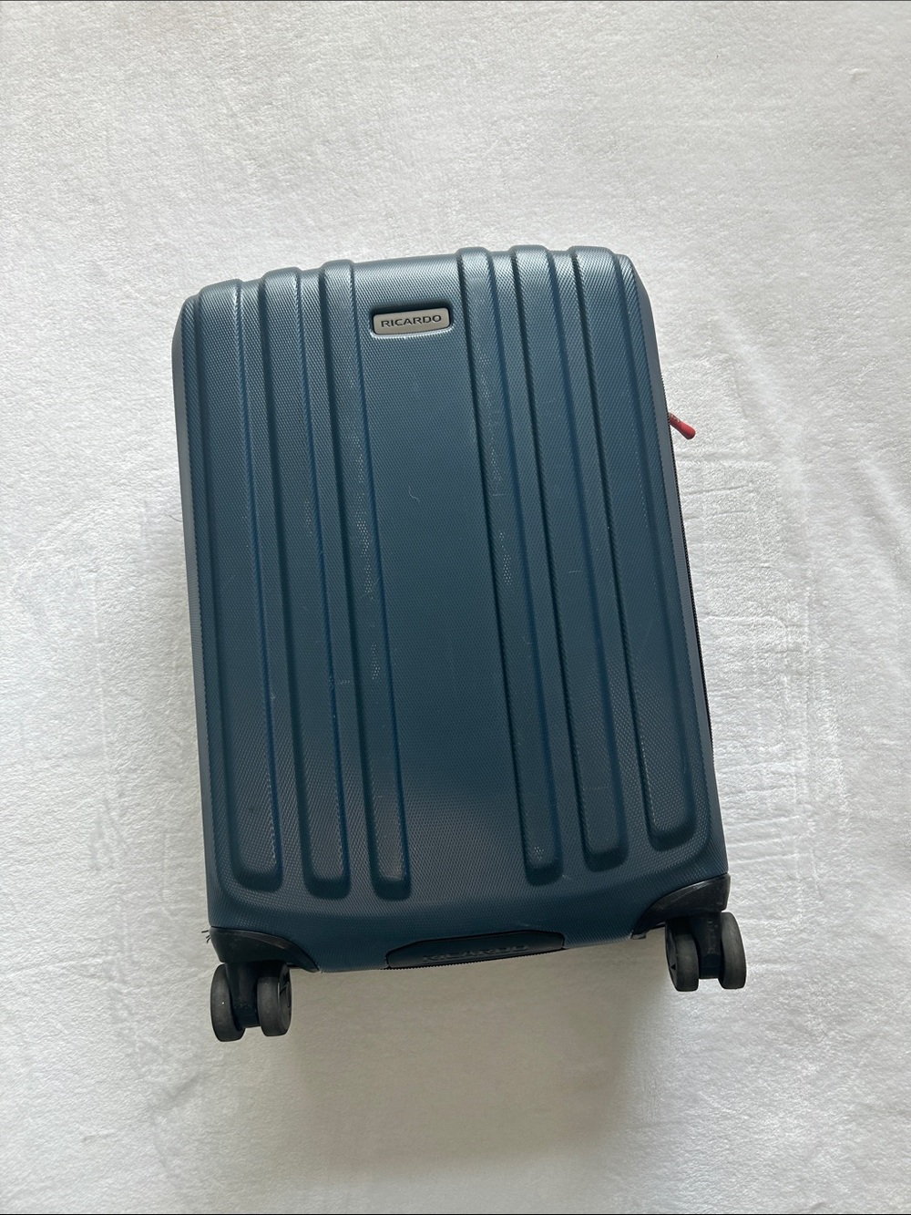 Ricardo Navy Blue Carry-On Spinner Luggage -Expandable
